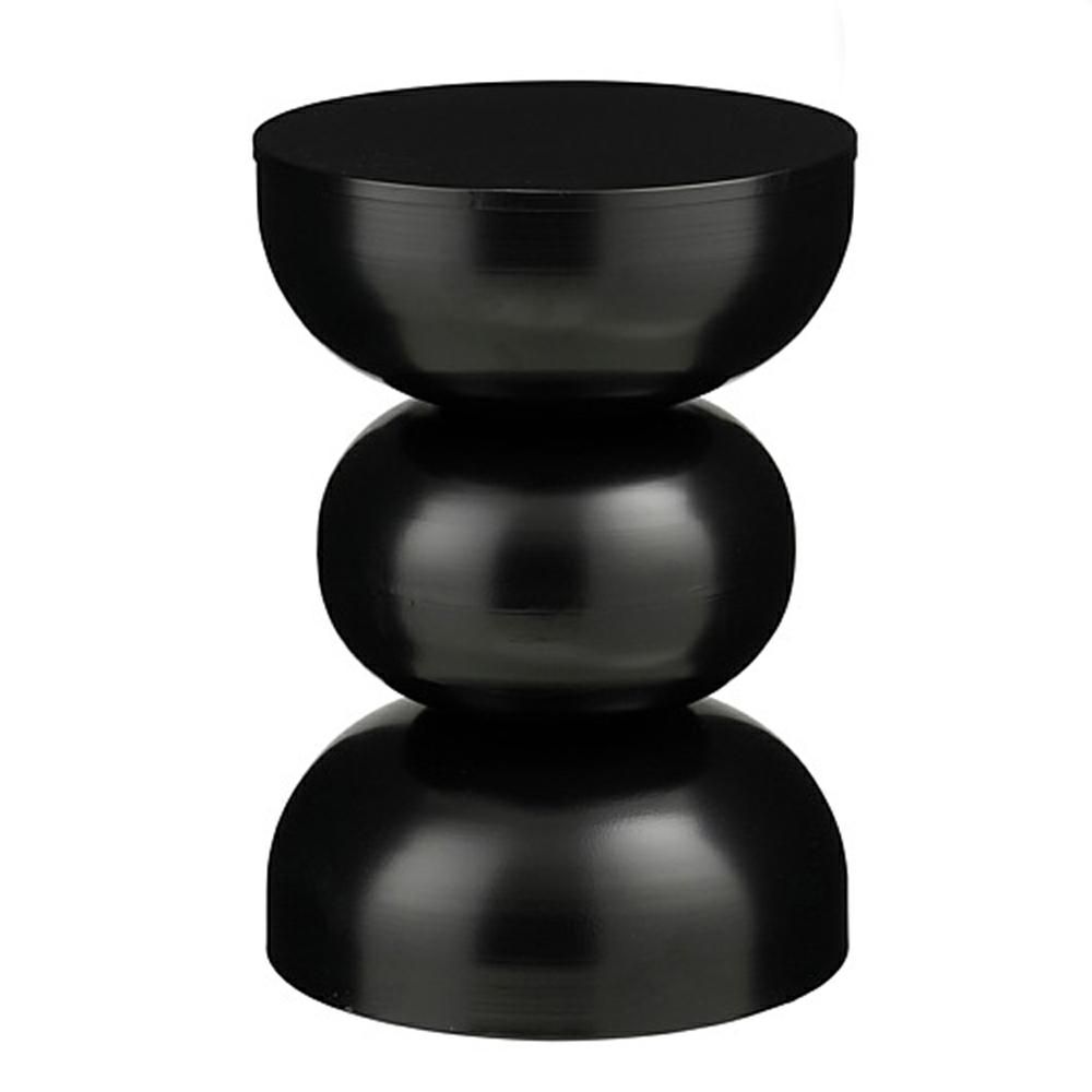 TAVOLO METALLO D.32 CM H.46 CM -ELLIOT- NERO