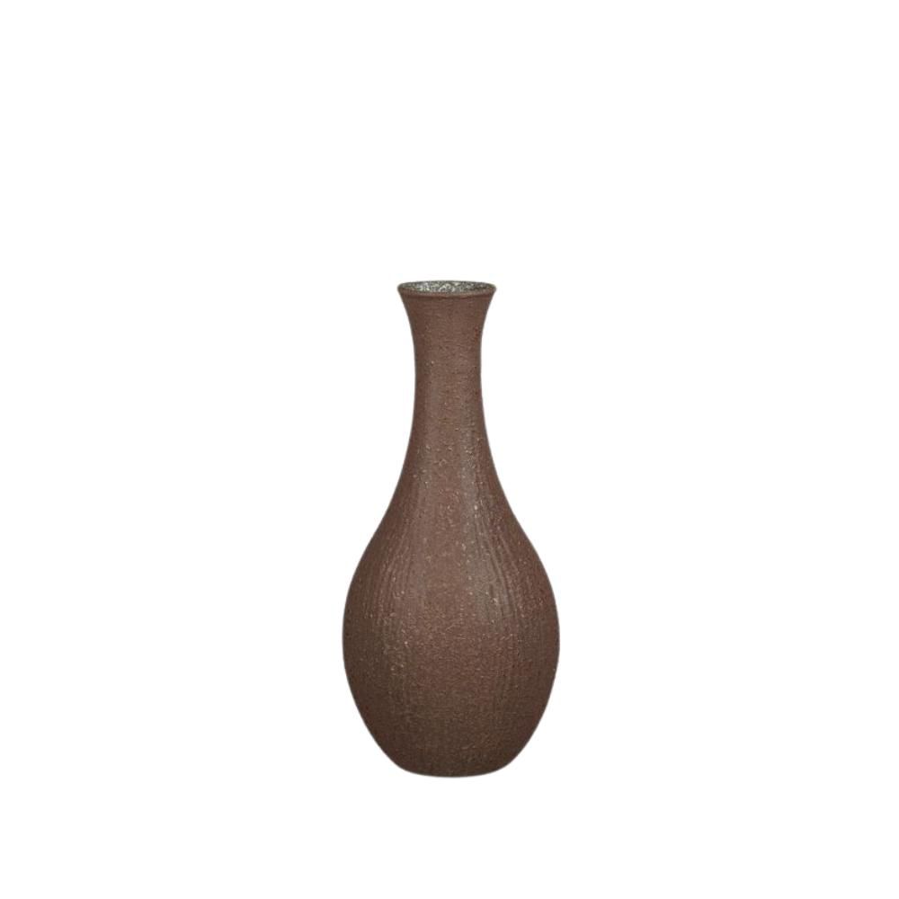 BOTTIGLIA VETRO RICICLATO D.34 CM H.75 CM -DIX- MARRONE