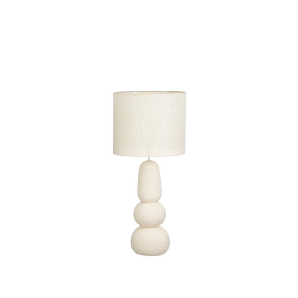 LAMPADA METALLO DA TAVOLO D.38 CM H.84 CM -MENKO- CREMA