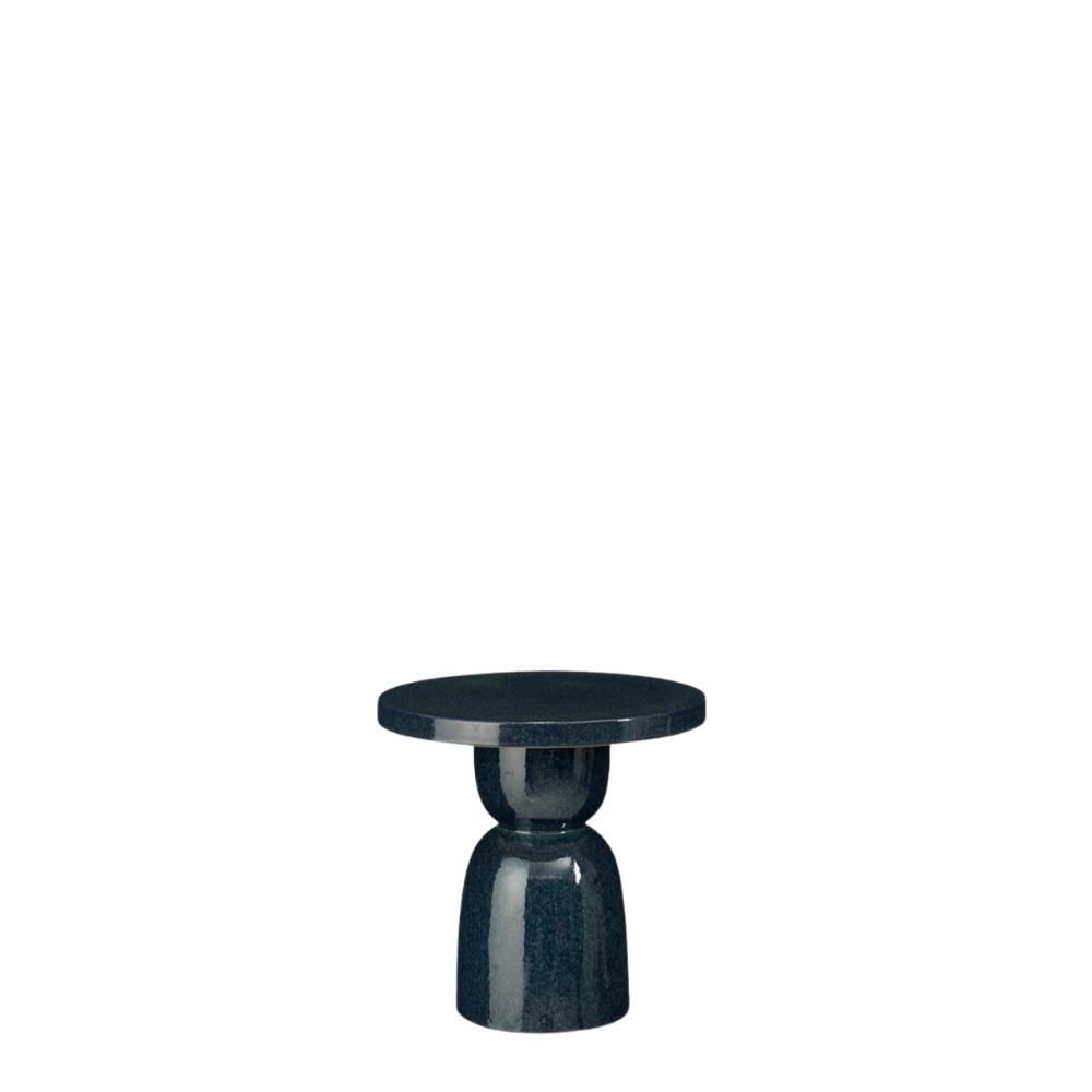 TAVOLO CERAMICA D.40 CMH.40 CM -JAEL- BLUE