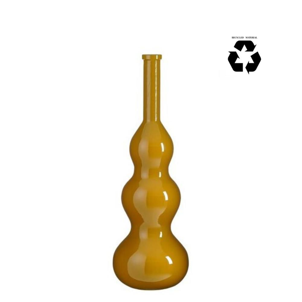 VASO VETRO RICICLATO D.33 CM H.100 CM -BENITO- OCRA VASO VETRO RICICLATO D.33 CM H.100 CM -BENITO- OCRA
