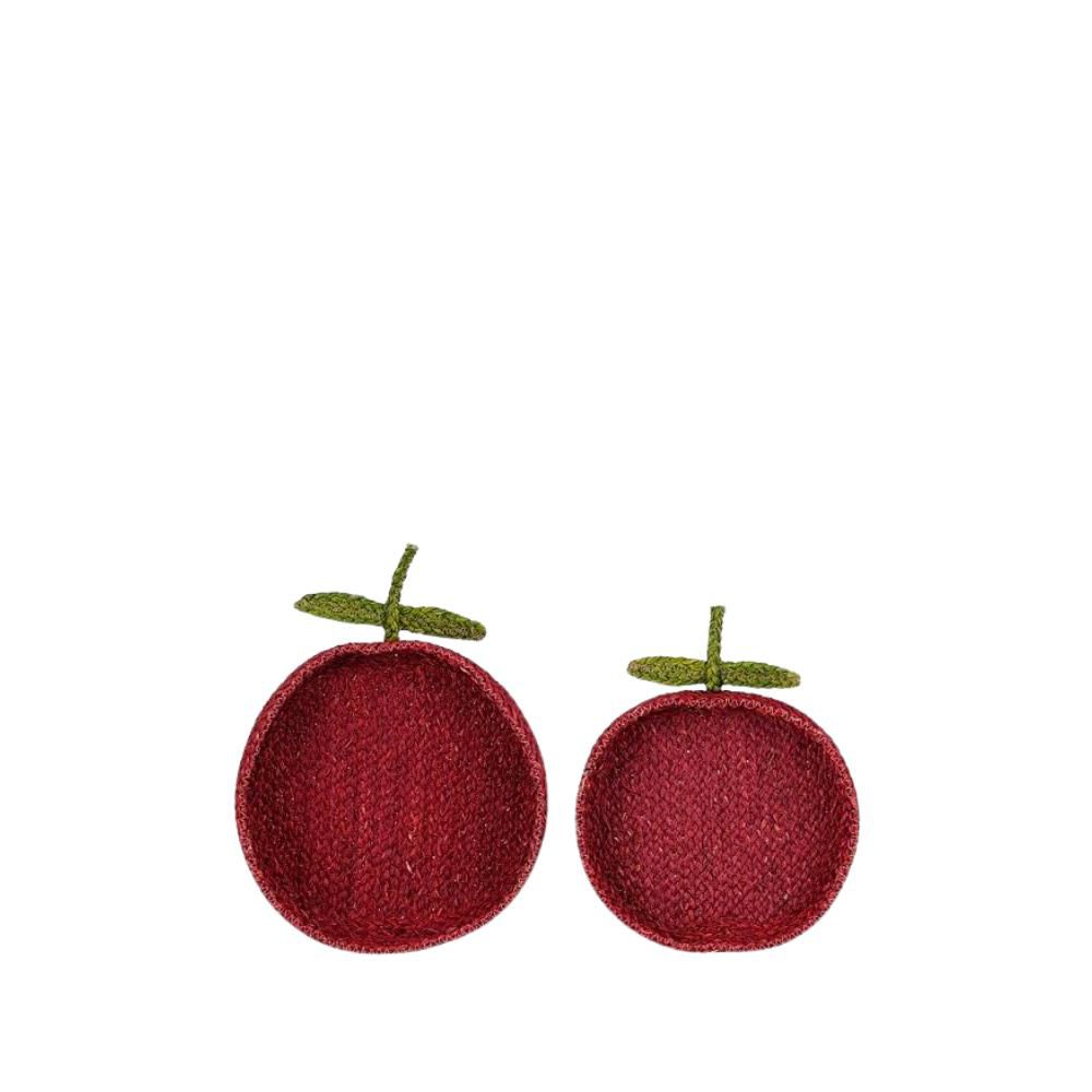SET 2 CESTI MELA SEAGRASS 39/34X32/29 CM H.6,5/4,5 CM ROSSO SET 2 CESTI MELA SEAGRASS 39/34X32/29 CM H.6,5/4,5 CM ROSSO
