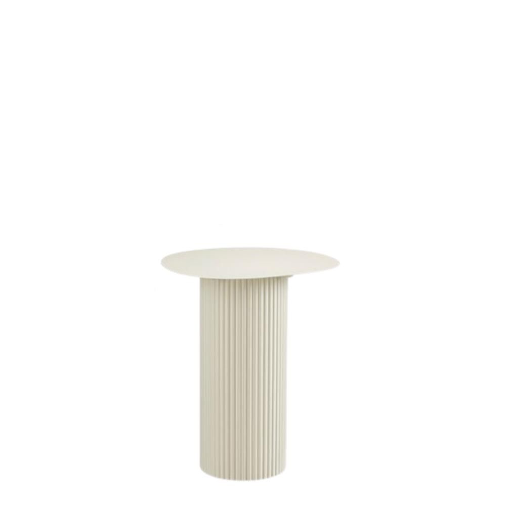 TAVOLO METALLO OVALE 40X32 CM H.50 CM -LUX- BIANCO TAVOLO METALLO OVALE 40X32 CM H.50 CM -LUX- BIANCO