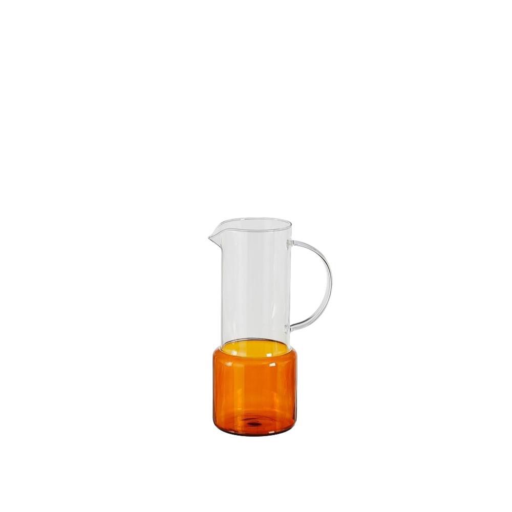 CARAFFA VETRO -RIGA- D.10,5 H.25 CM TRASPARENTE/ARANCIO