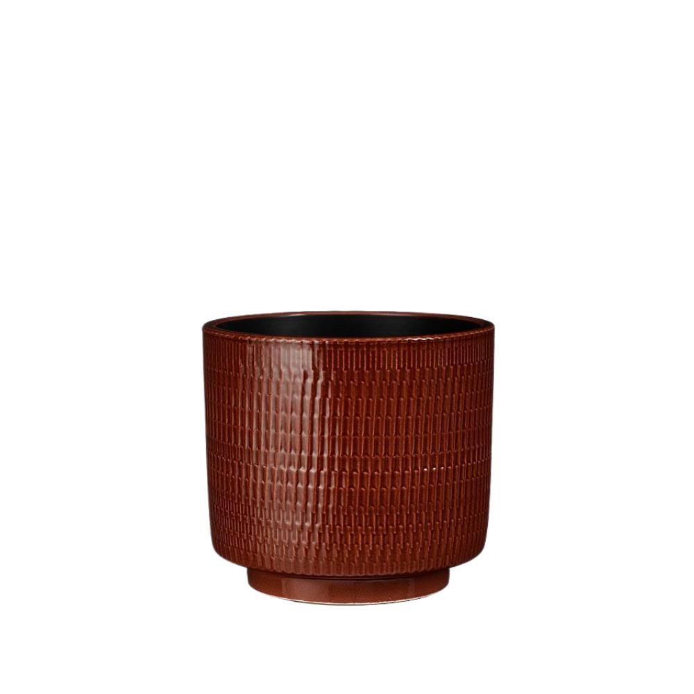 VASO CERAMICA D.24 CM H.22 CM -WILLIAM- MARRONE VASO CERAMICA D.24 CM H.22 CM -WILLIAM- MARRONE