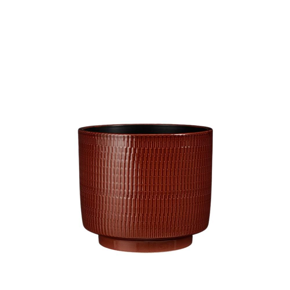 VASO CERAMICA D.29 CM H.25 CM -WILLIAM- MARRONE VASO CERAMICA D.29 CM H.25 CM -WILLIAM- MARRONE