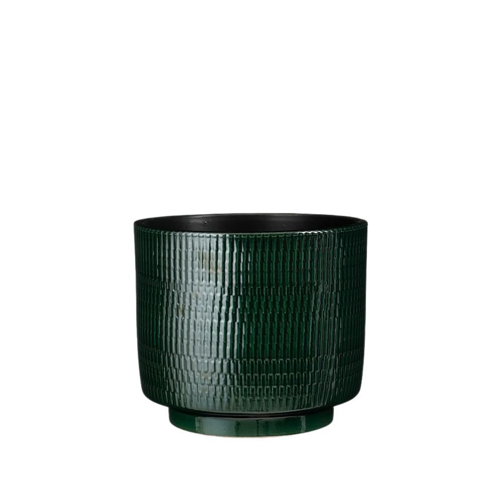 VASO CERAMICA D.29 CM H.25 CM -WILLIAM- VERDE VASO CERAMICA D.29 CM H.25 CM -WILLIAM- VERDE