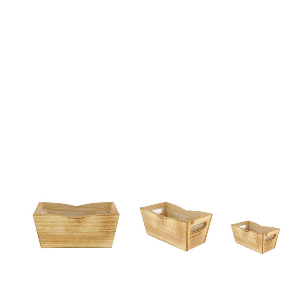 SET 3 VASI RETTANGOLARILEGNO28-25-22X18-15-12H.18-14-10NATURALE SET 3 VASI RETTANGOLARILEGNO28-25-22X18-15-12H.18-14-10NATURALE