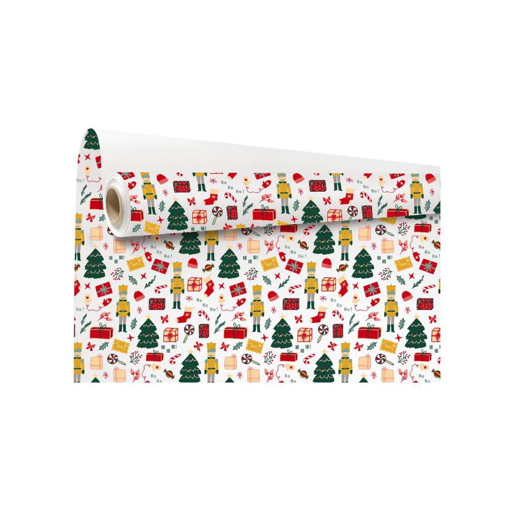 BOBINA KRAFT CM 69X50 MT -NOELLA- ROSSO/VERDE/BIANCO BOBINA KRAFT CM 69X50 MT -NOELLA- ROSSO/VERDE/BIANCO