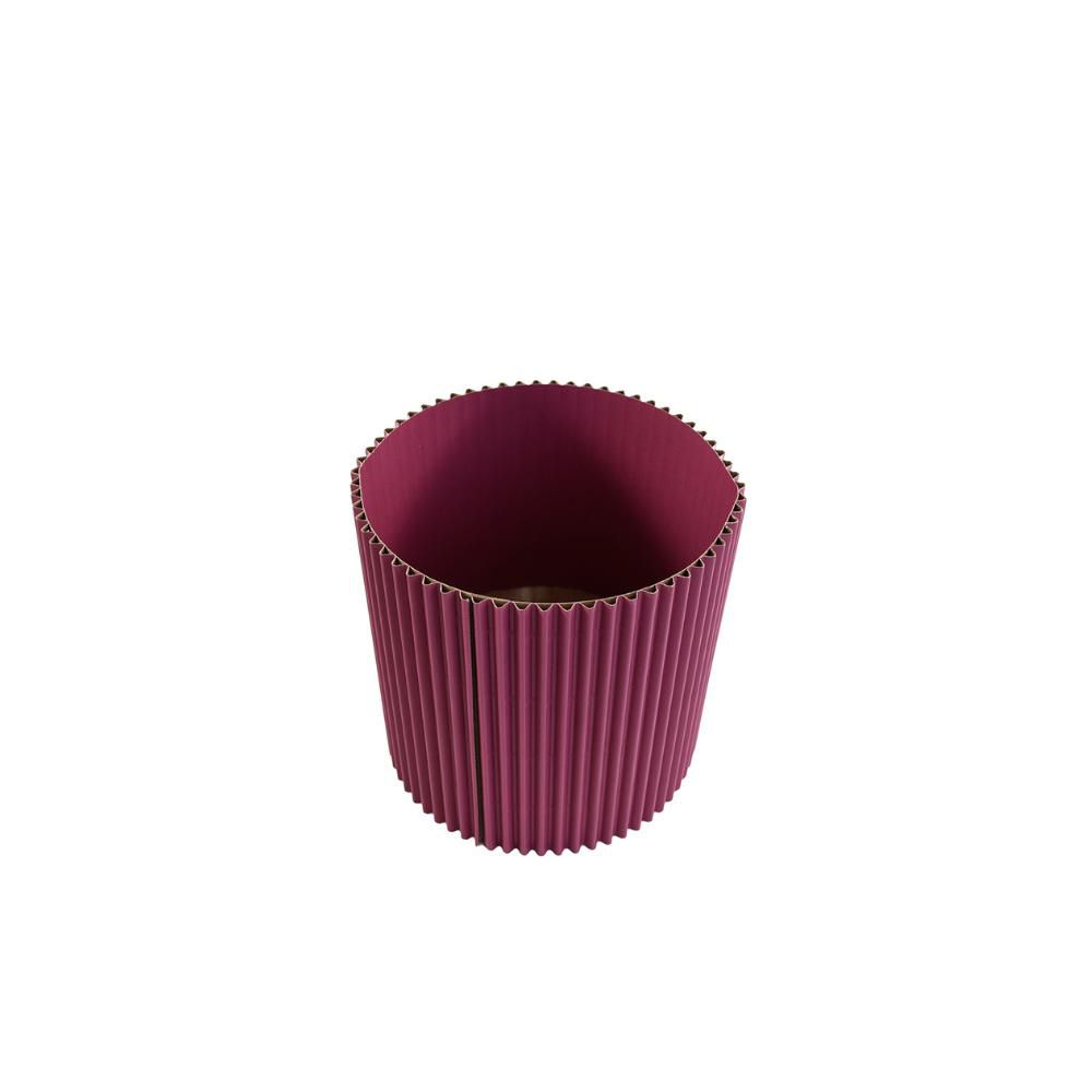 SET 12 SCATOLE CARTONE ONDULATO D.17 H.17,5 CM FUCSIA