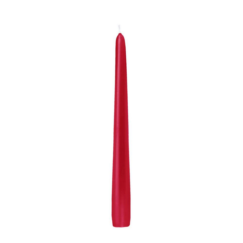CANDELA CONICA D.2,5 CMH.30 CM -300/25- CONF. PZ.12 ROSSO SCURO CANDELA CONICA D.2,5 CMH.30 CM -300/25- CONF. PZ.12 ROSSO SCURO