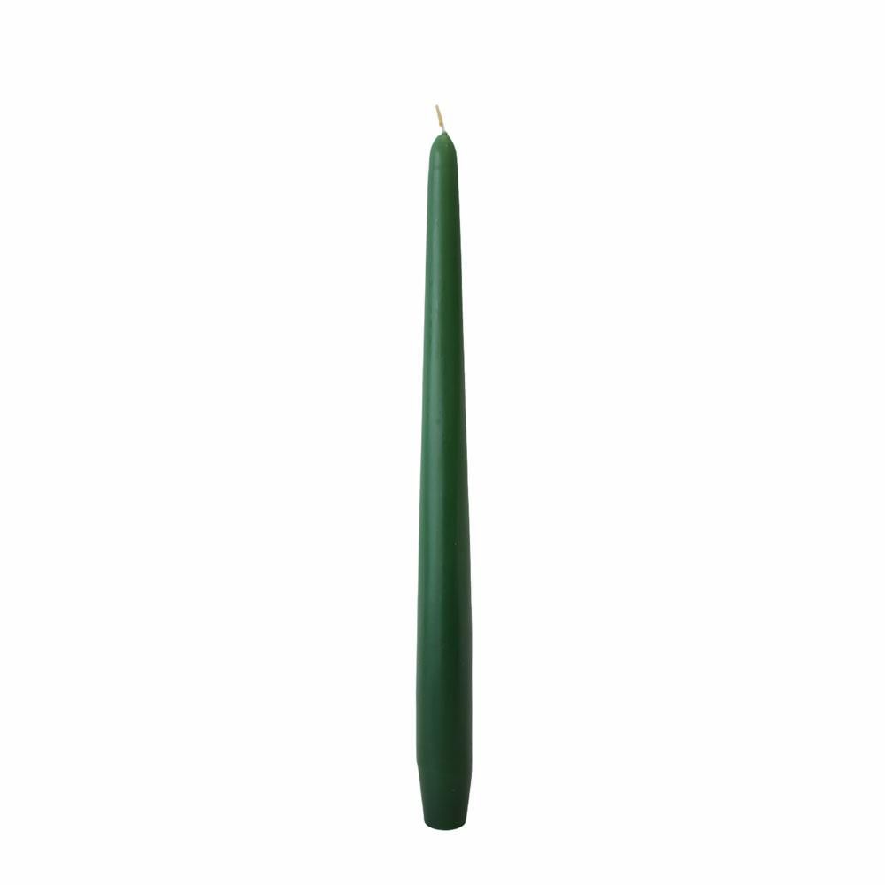 CANDELA CONICA D.2,5 CMH.30 CM -300/25- CONF. PZ.12 VERDE SCURO