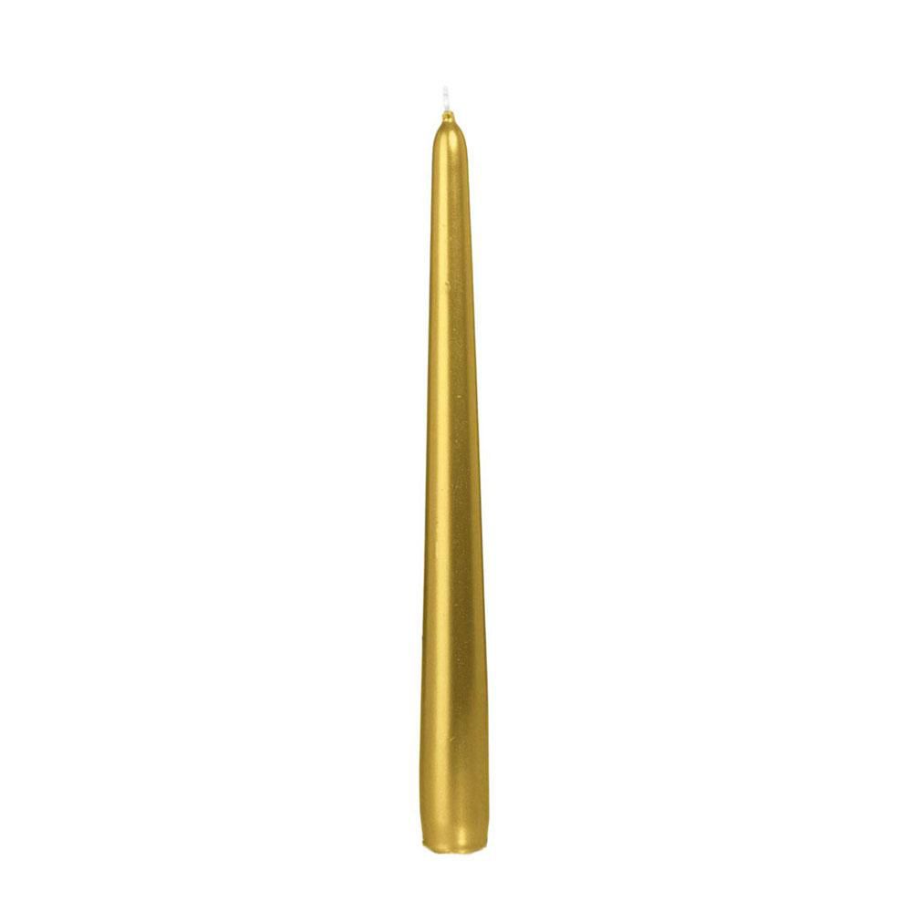 CANDELA CONICA D.2,5 CMH.30 CM -300/25- CONF. PZ.12 ORO CANDELA CONICA D.2,5 CMH.30 CM -300/25- CONF. PZ.12 ORO