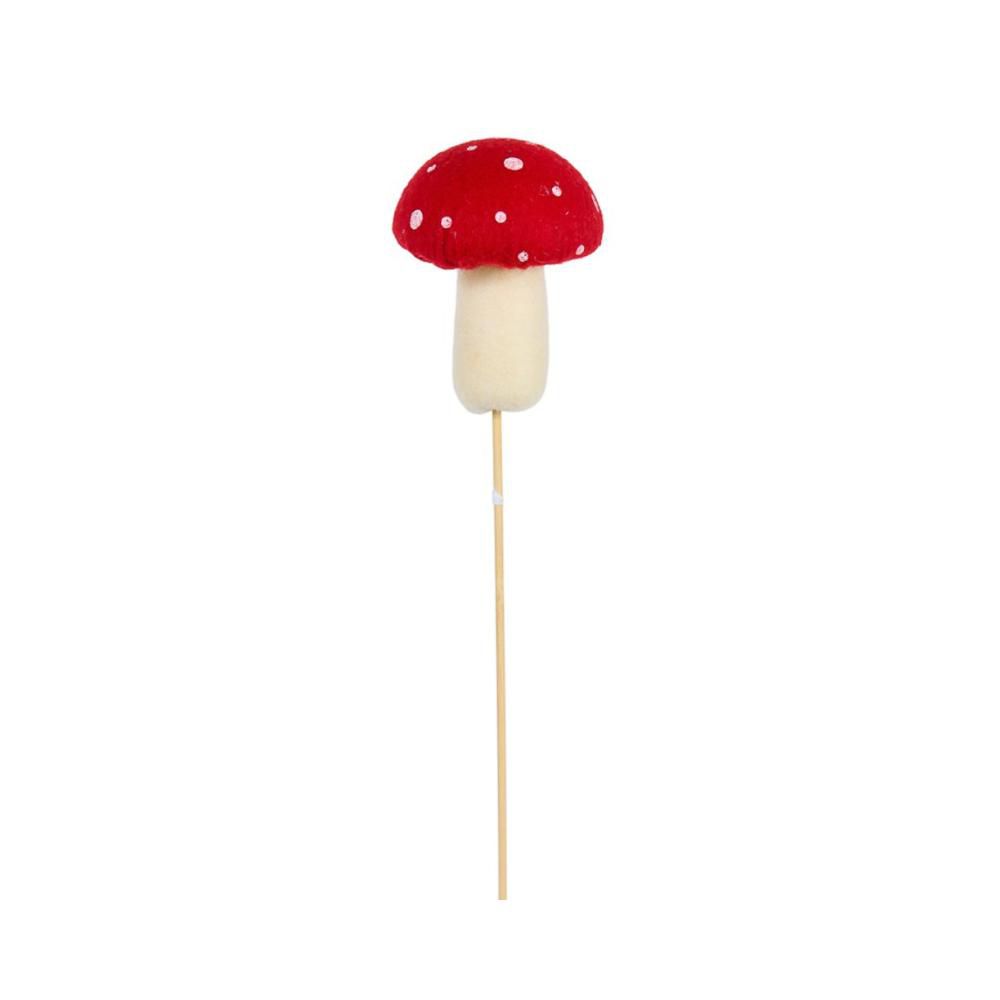 SET 12 PICK FUNGHETTO CM.10 ROSSO/BIANCO