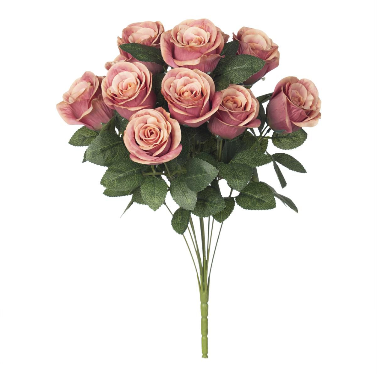 ROSE BOCCIOLI BOUQUET 12X CM.50 CHAMPAGNE