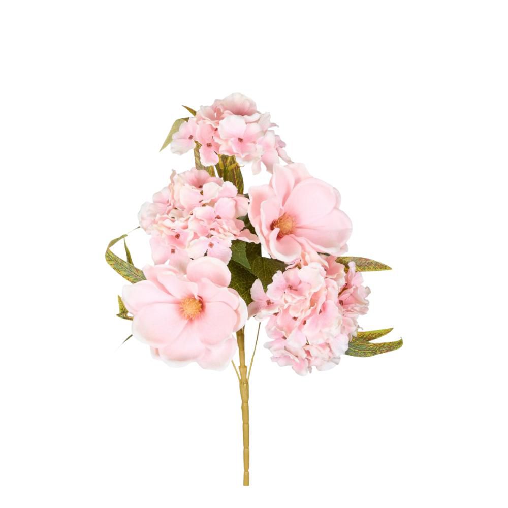 MAGNOLIA/HYDRANGEA FRONTALE CM.45 ROSA