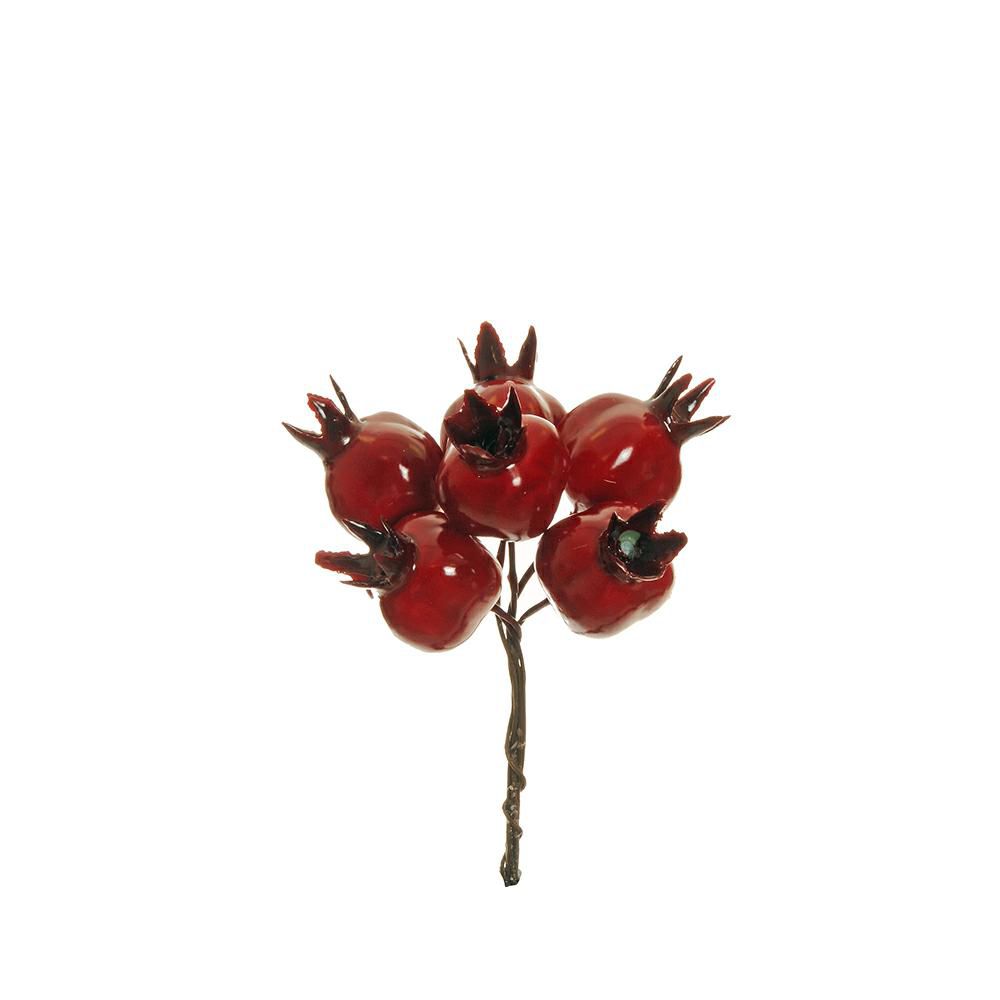 SET 6 MELOGRANI PICK 6XD.2,5 CM H.11 CM ROSSO