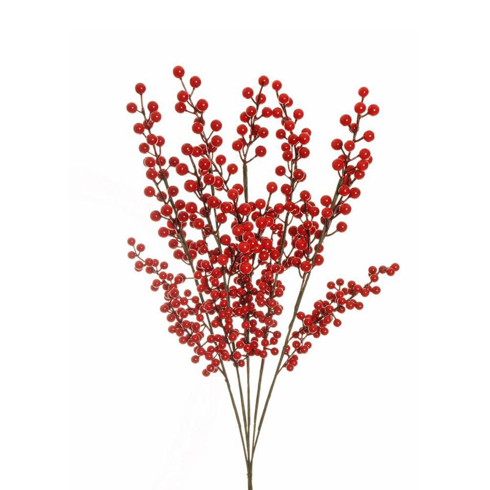 BACCHE ILEX BUNDLE 5X CM.74,5 ROSSO