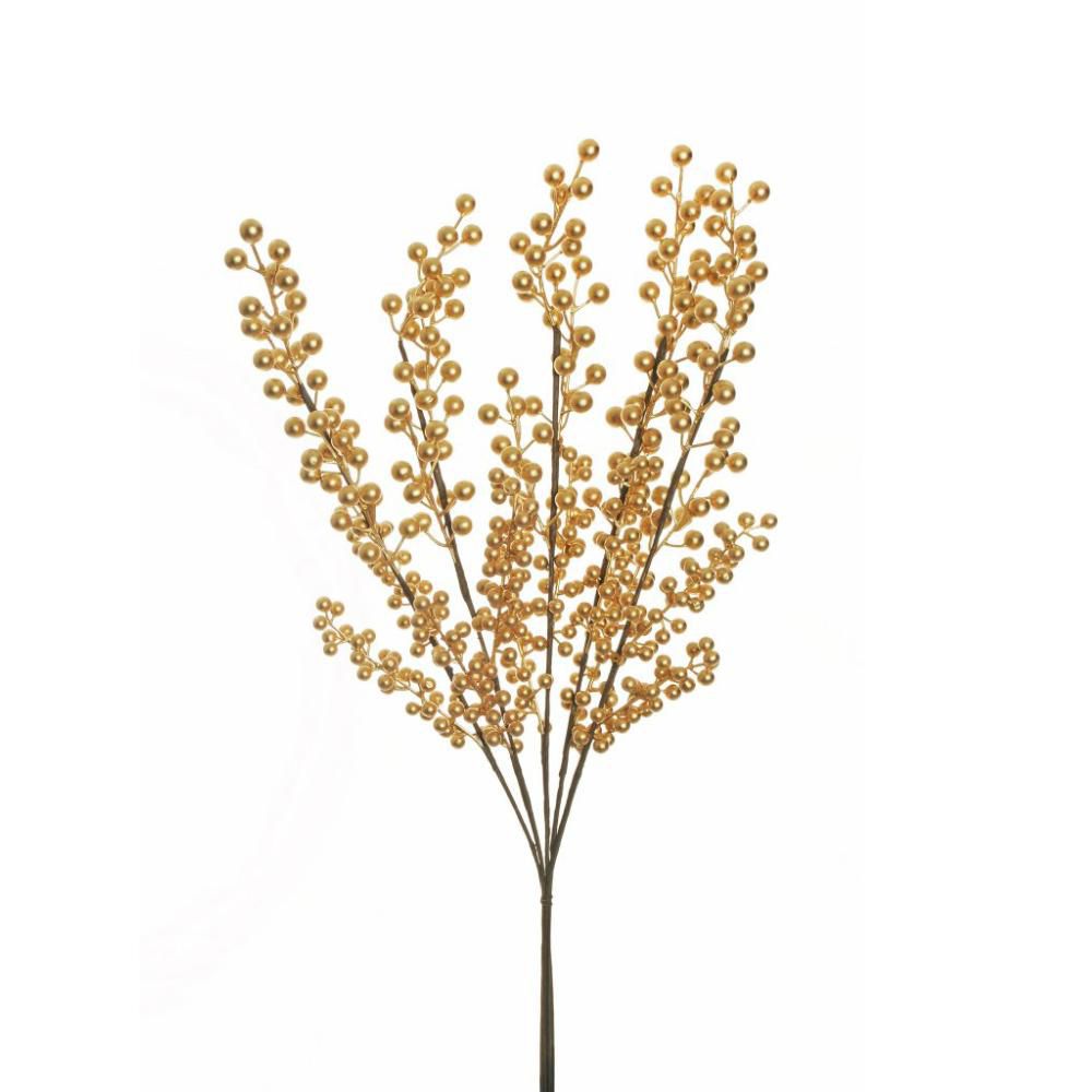 BACCHE ILEX BUNDLE 5X CM.74,5 ORO