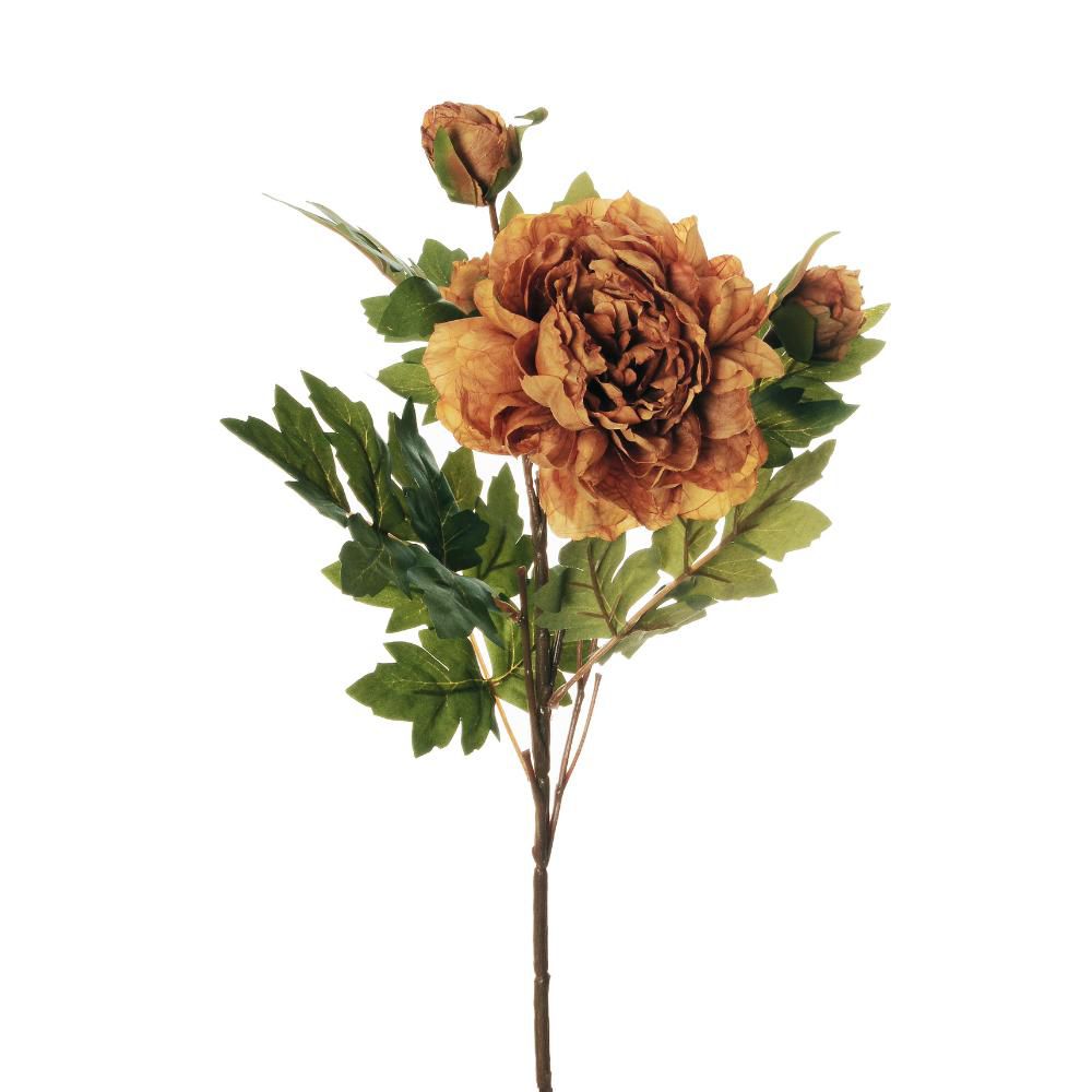 PEONIA SPRAY 2X CM.64 MOSTARDA PEONIA SPRAY 2X CM.64 MOSTARDA