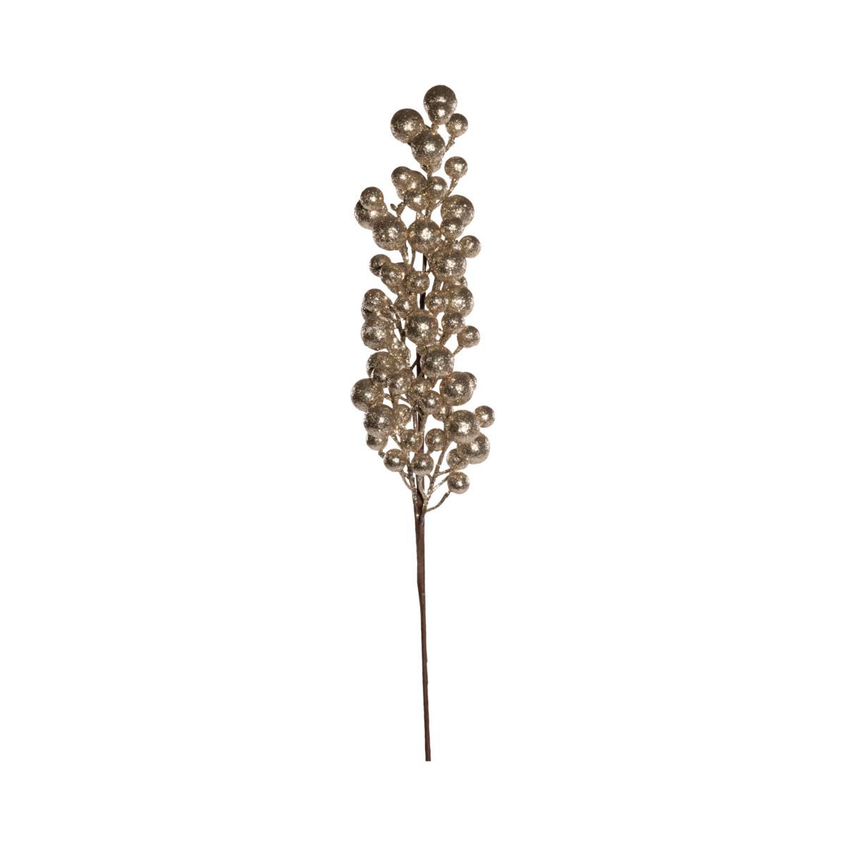 BACCHE RAMO CM.70 GLITTERATO CHAMPAGNE