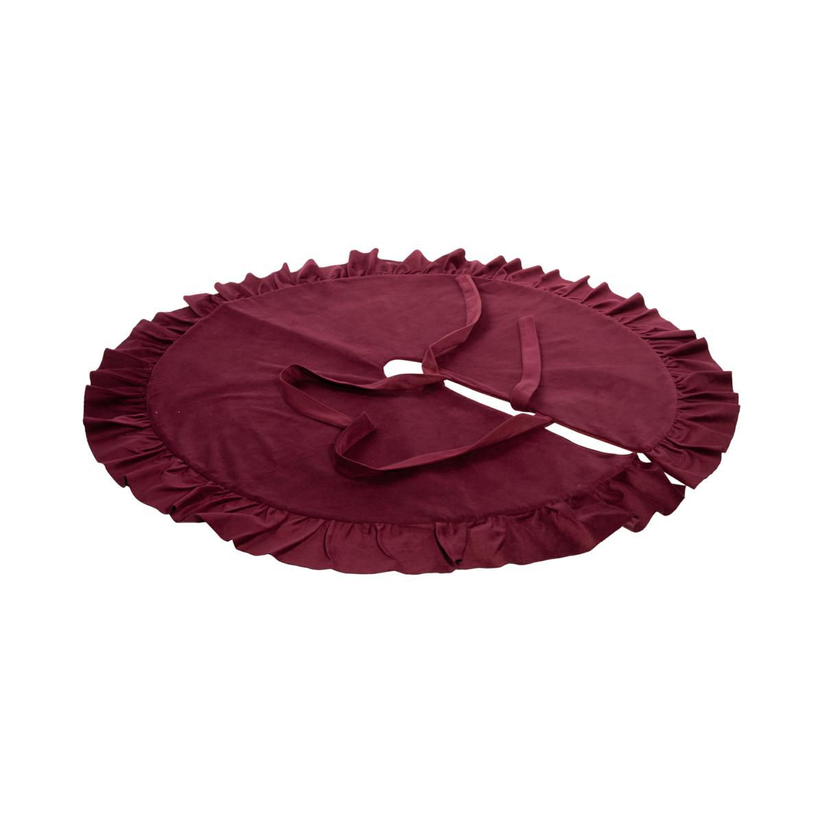 COPRIBASE ALBERO VELLUTO D.120 CM ROSSO