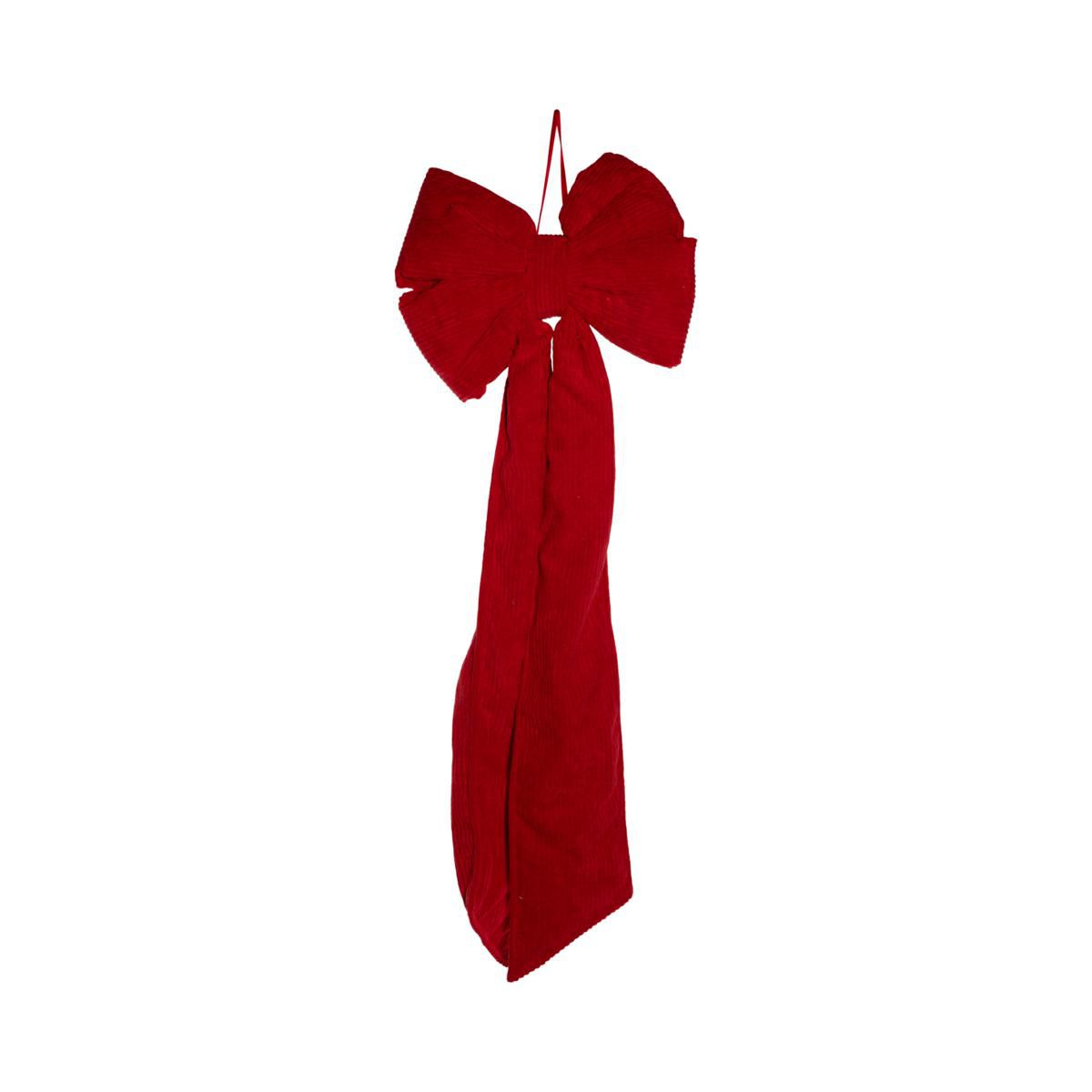 FIOCCO VELLUTO A COSTE H.90 CM ROSSO