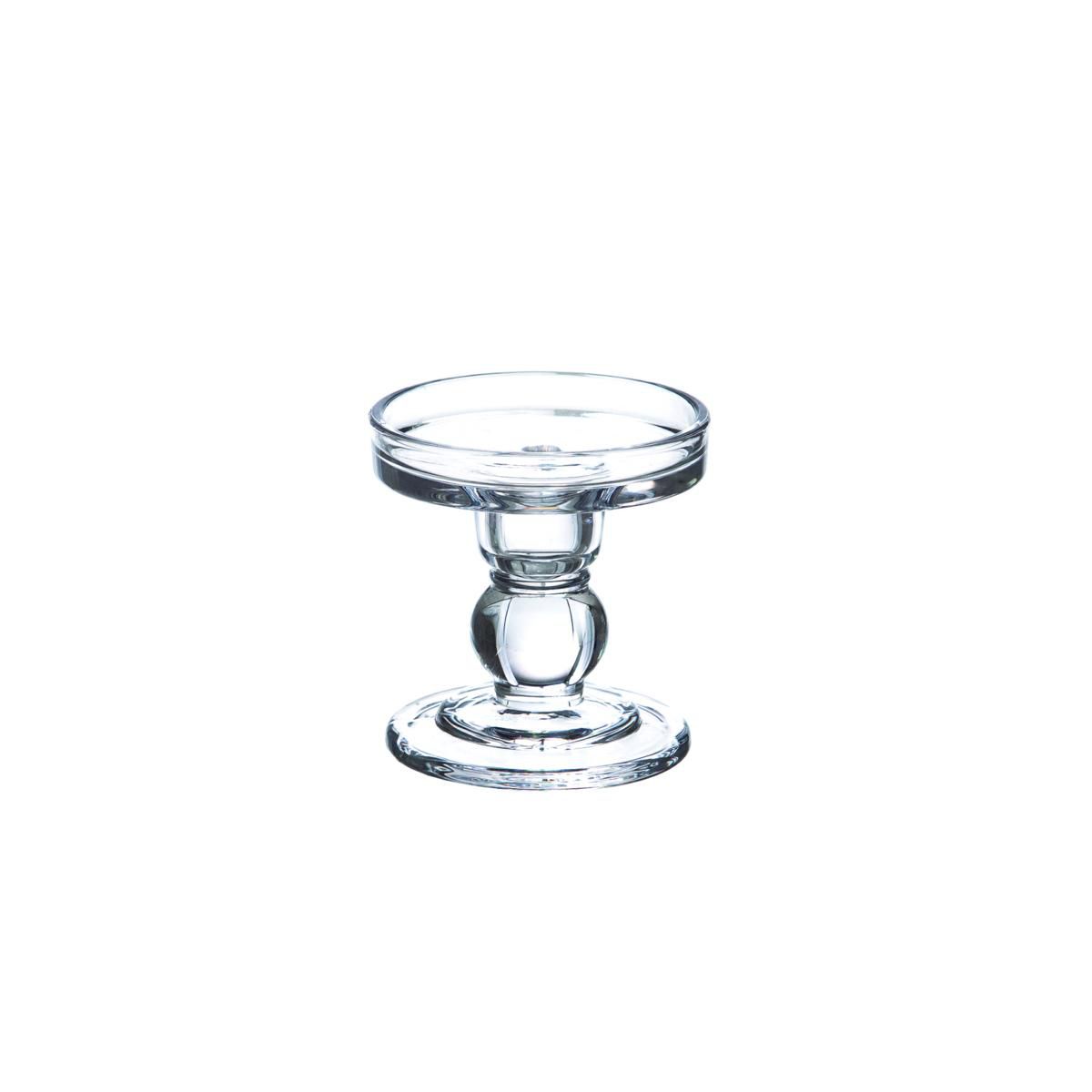 CANDELIERE VETRO D.8,5 CM H.8,5 CM TRASPARENTE CANDELIERE VETRO D.8,5 CM H.8,5 CM TRASPARENTE