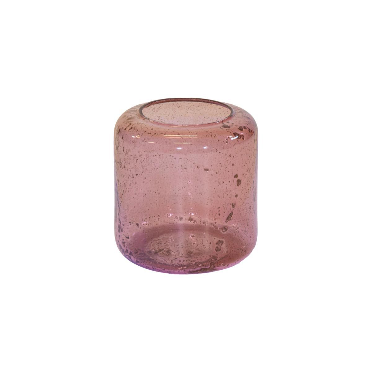 VASO VETRO D.15 CM H.14CM -MAURA BULB- ROSSO VASO VETRO D.15 CM H.14CM -MAURA BULB- ROSSO