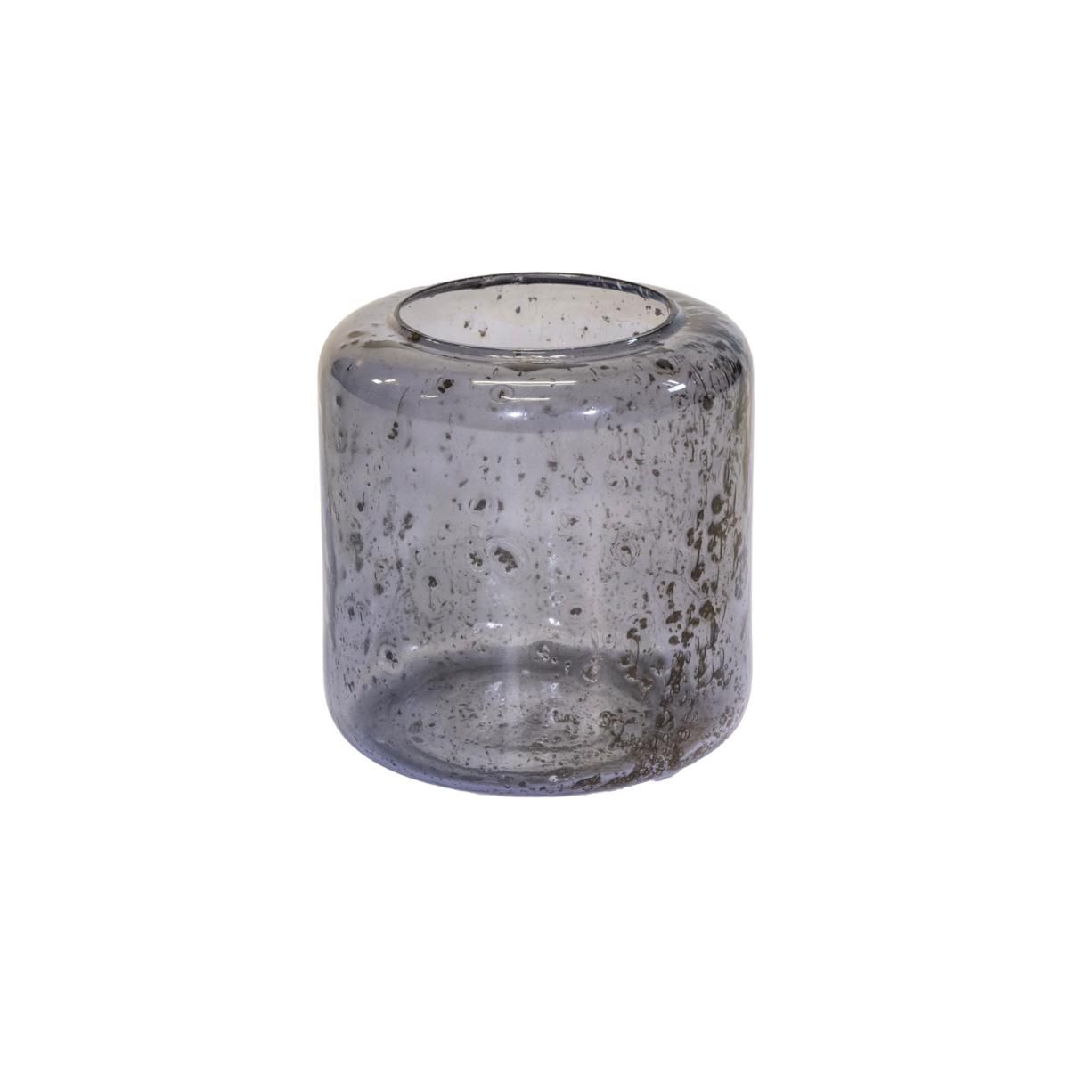 VASO VETRO D.15 CM H.14CM -MAURA BULB- GRIGIO VASO VETRO D.15 CM H.14CM -MAURA BULB- GRIGIO