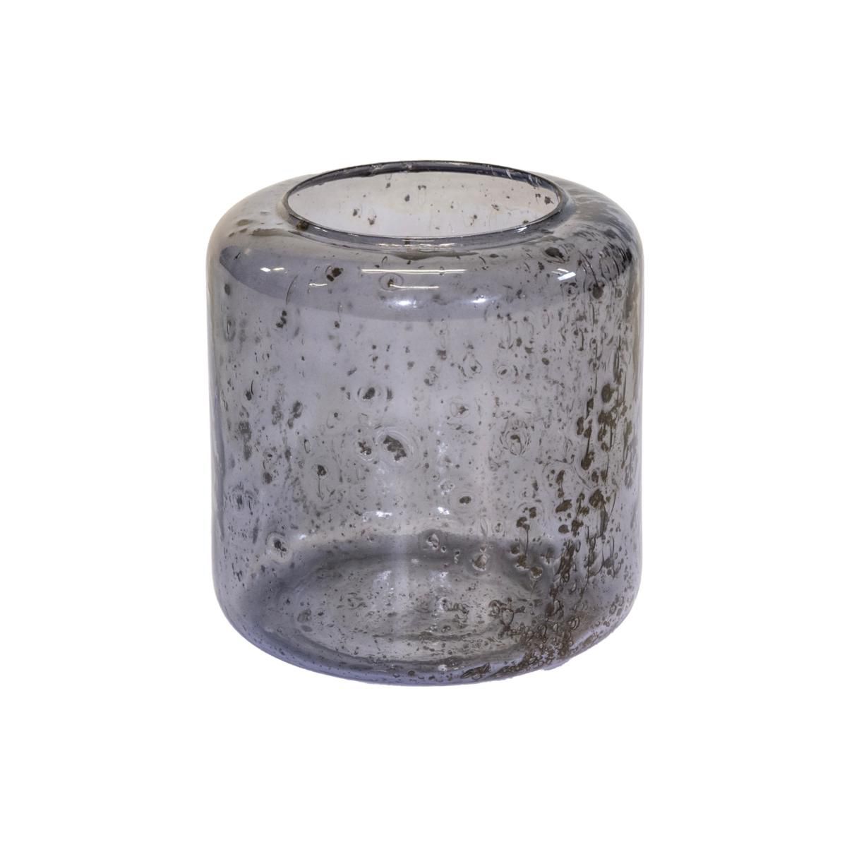 VASO VETRO D.25 CM H.25CM -MAURA BULB- GRIGIO
