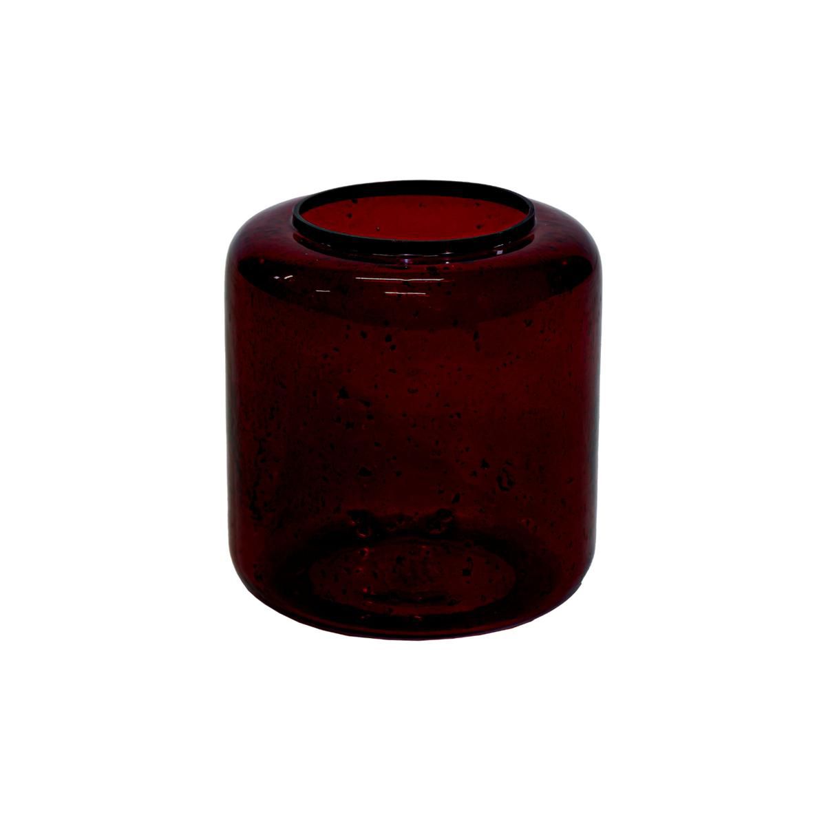 VASO VETRO D.20 CM H.21CM -MAURA BULB- BURGUNDY VASO VETRO D.20 CM H.21CM -MAURA BULB- BURGUNDY