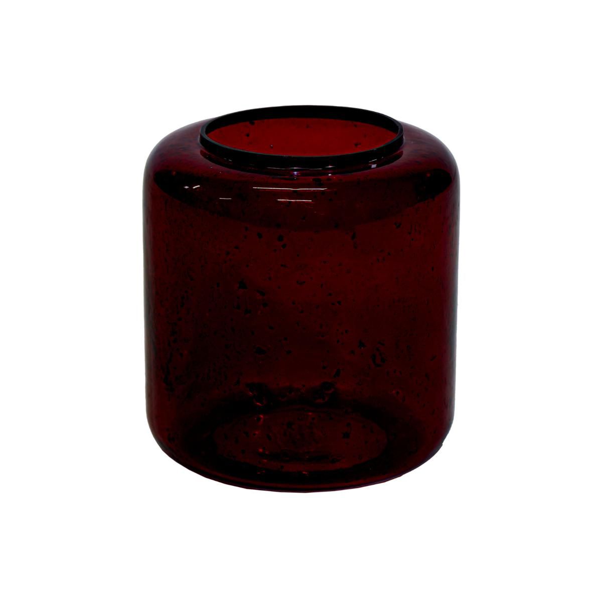 VASO VETRO D.25 CM H.25CM -MAURA BULB- BURGUNDY VASO VETRO D.25 CM H.25CM -MAURA BULB- BURGUNDY