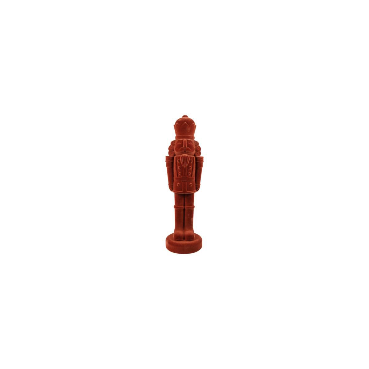 SCHIACCIANOCI RE VELLUTO-KING L-D.22,90 H.81 CM ARANCIO BRUCIATO