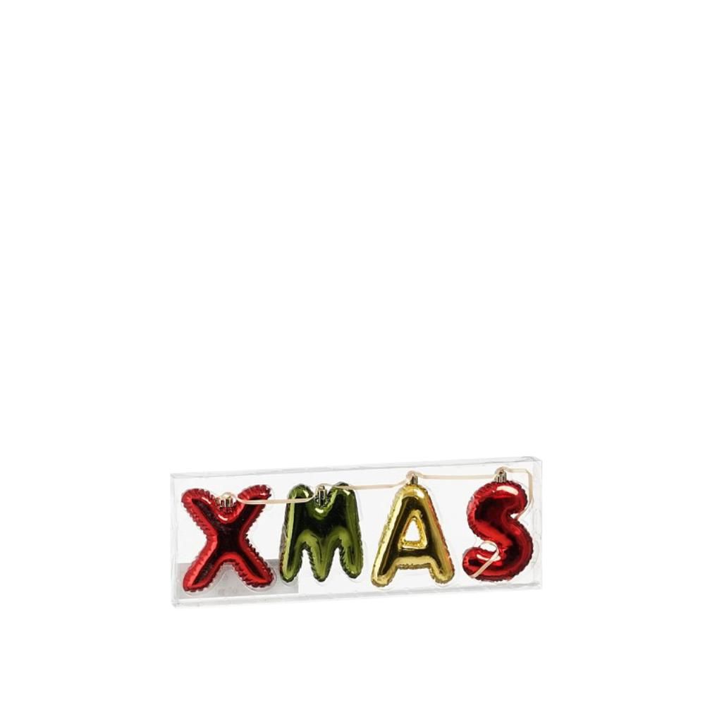 GHIRLANDA POLY -XMAS- MM.100 VERDE/ROSSO/ORO GHIRLANDA POLY -XMAS- MM.100 VERDE/ROSSO/ORO