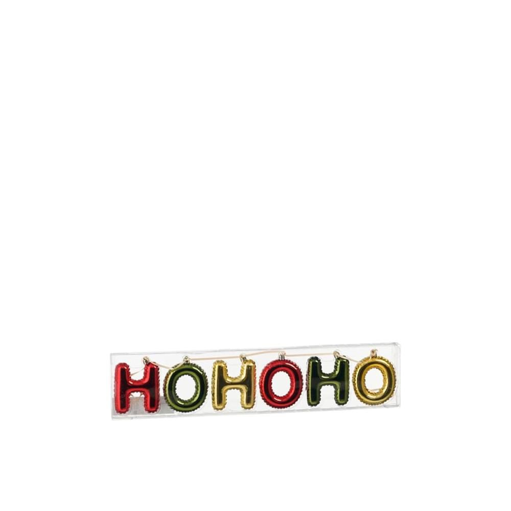 GHIRLANDA POLY -HOHOHO-MM.100 VERDE/ROSSO/ORO GHIRLANDA POLY -HOHOHO-MM.100 VERDE/ROSSO/ORO