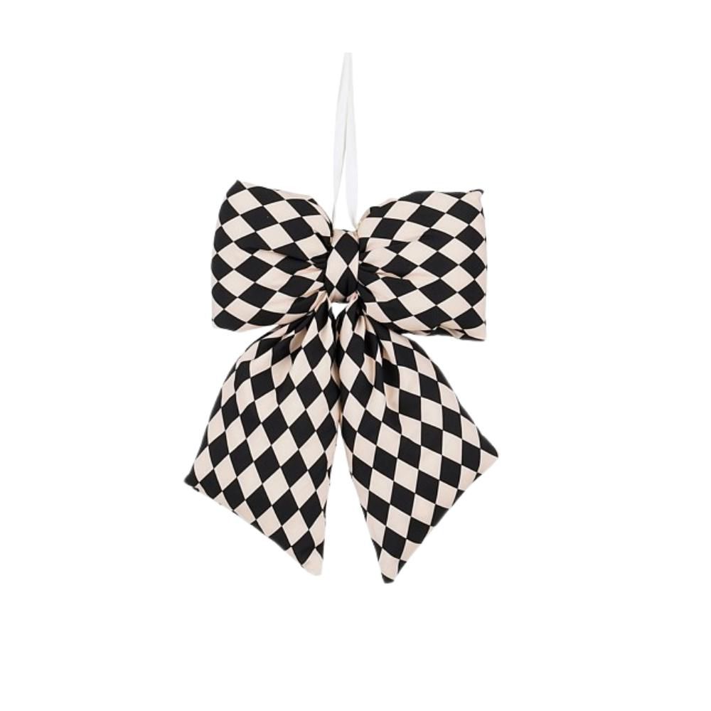 FIOCCO VELLUTO C/SCACCHI 29X21 CM BIANCO/NERO FIOCCO VELLUTO C/SCACCHI 29X21 CM BIANCO/NERO