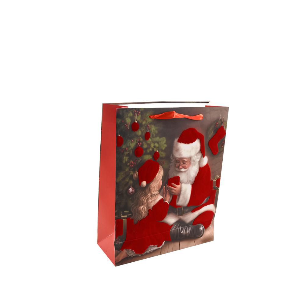 SET 12 SHOPPERS CARTA 30X12 CM H.42 CM ROSSO SET 12 SHOPPERS CARTA 30X12 CM H.42 CM ROSSO