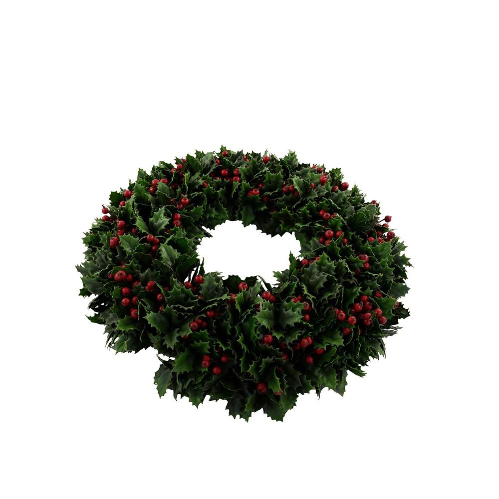 CORONA C/VERDE E BACCHED.51 CM UV VERDE/ROSSO CORONA C/VERDE E BACCHED.51 CM UV VERDE/ROSSO