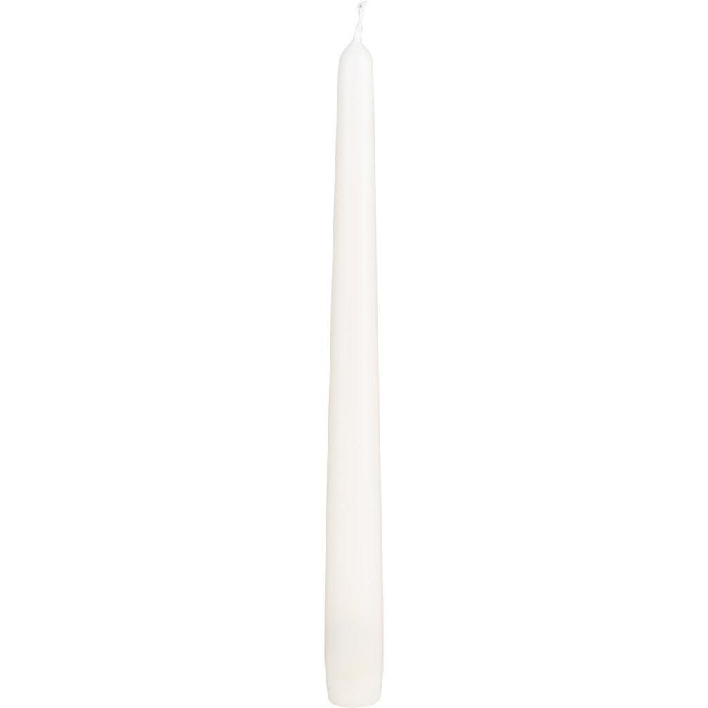 CANDELA CONICA D.2,3 CMH.25 CM -250/23- CONF. PZ.100 AVORIO
