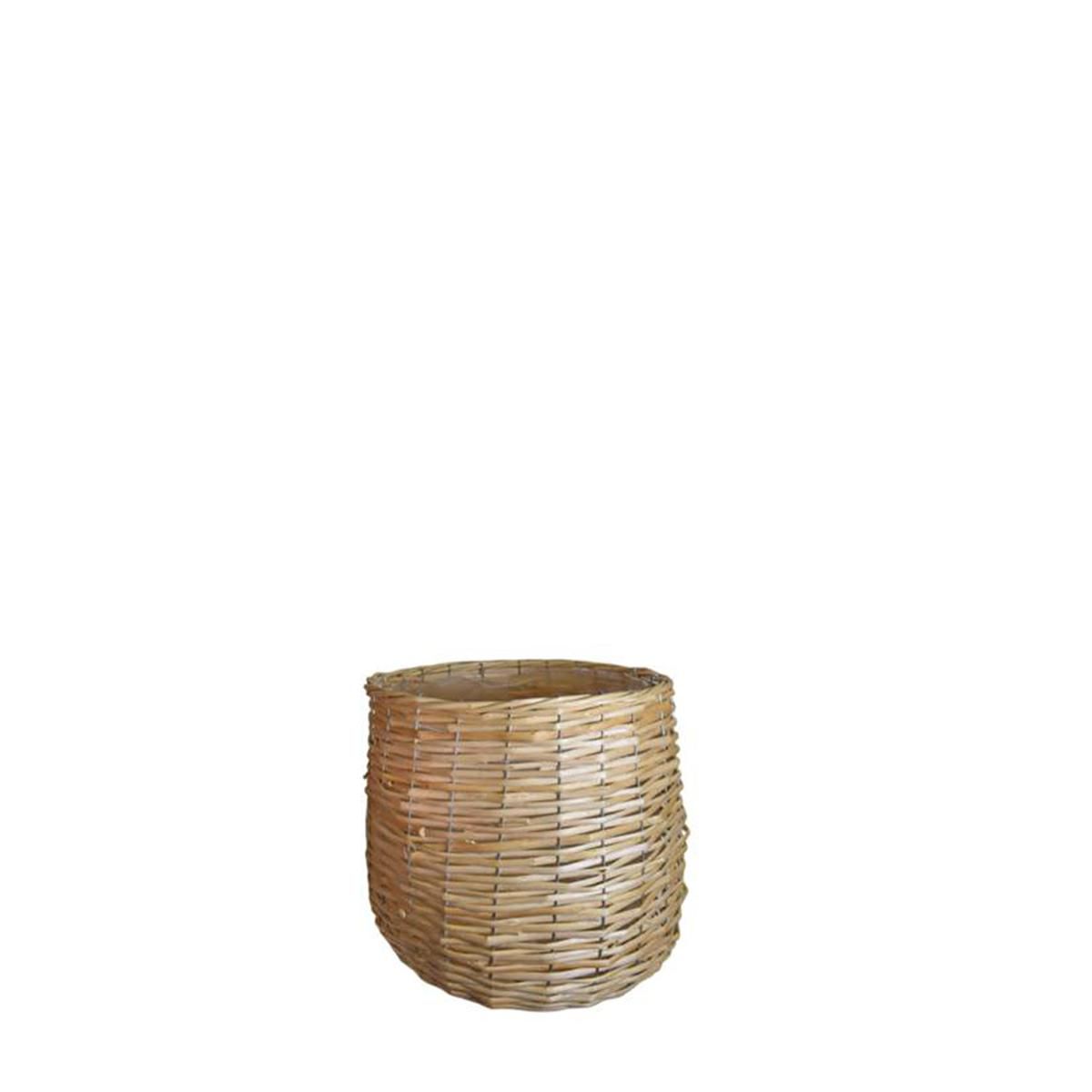 CESTO VIMINI D.21 CM H.21 CM NATURALE