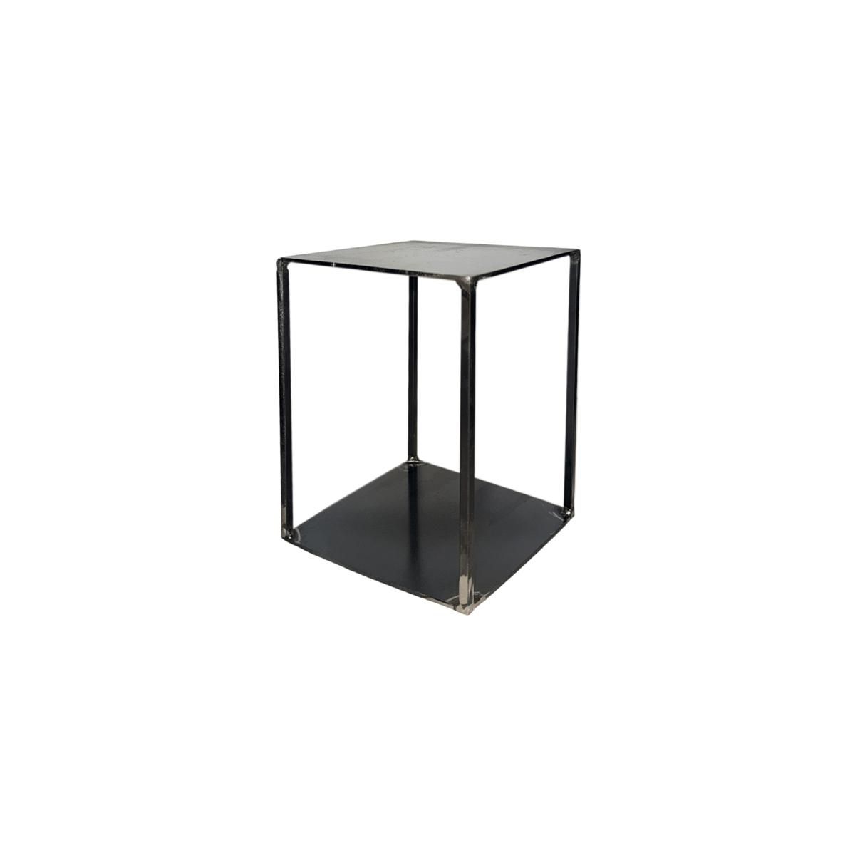 ALZATA FERRO BASE QUADRATA 20X20 CM H.30 CM INDUSTRIAL
