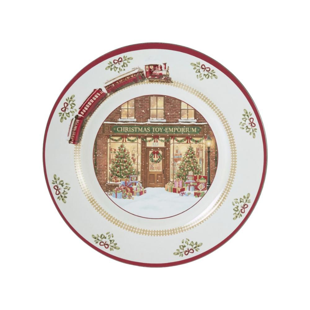 SOTTOPIATTO POLY -TRENO- DM.33 CM ROSSO/BIANCO SOTTOPIATTO POLY -TRENO- DM.33 CM ROSSO/BIANCO