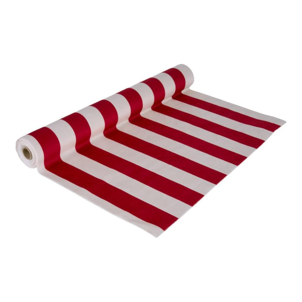 RUNNER VELLUTO RIGHE CM48X3,5 MT BIANCO/ROSSO RUNNER VELLUTO RIGHE CM48X3,5 MT BIANCO/ROSSO