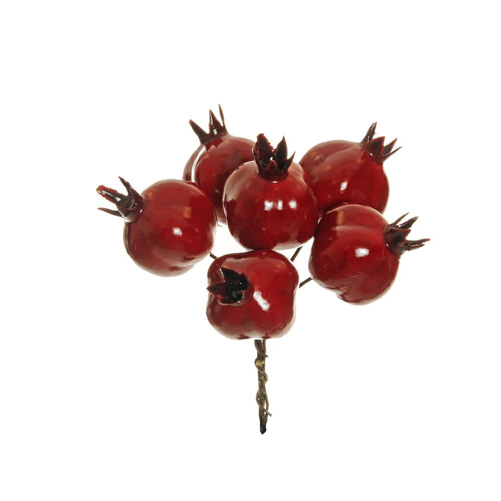 SET 6 MELOGRANI PICK 6XD.3,5 CM H.14 CM ROSSO