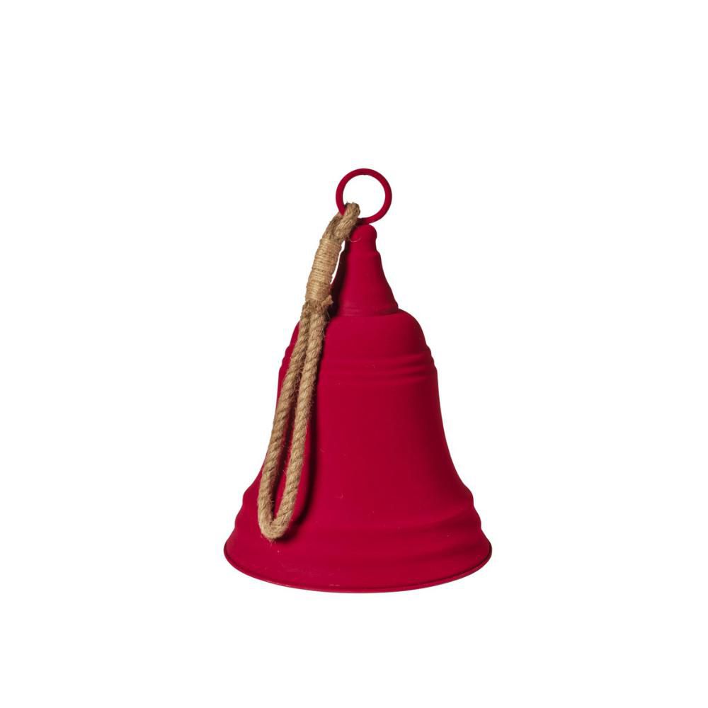CAMPANA VELLUTO D/APPENDERE D.31,5 CM H.43,5 CM ROSSO