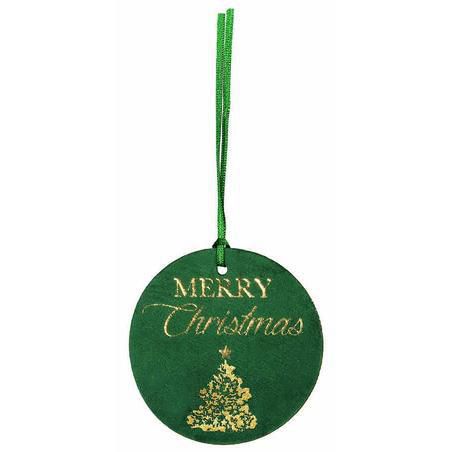 SET 6 TAGS VELLUTO C/FILO C/ALBERO D.7 CM VERDE/ORO SET 6 TAGS VELLUTO C/FILO C/ALBERO D.7 CM VERDE/ORO