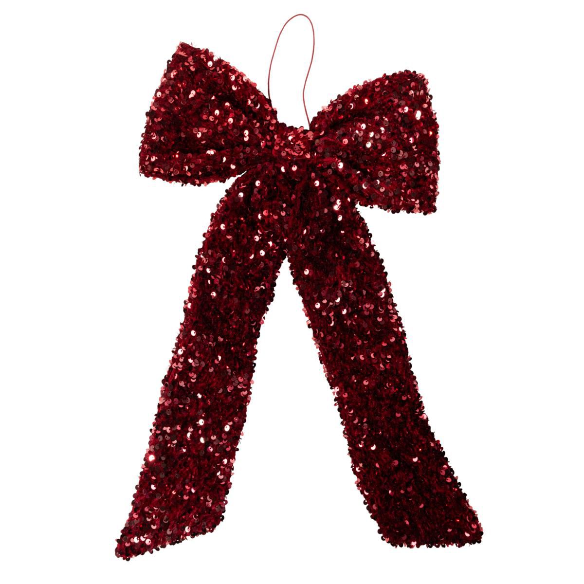 FIOCCO C/PAILLETTES 60X180 CM ROSSO