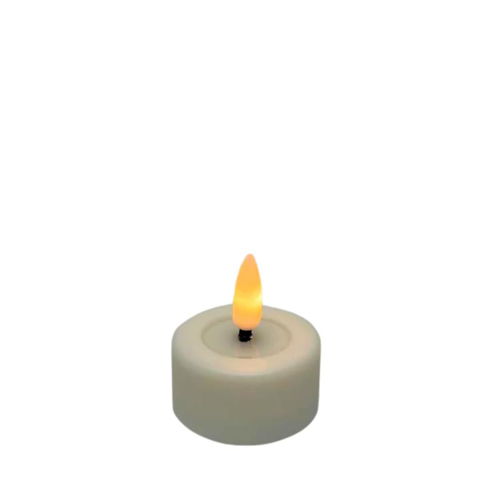 TEALIGHT CERA LED C/TELECOMANDO D.2,5 CM H.4,5 CM PZ.6 BIANCO