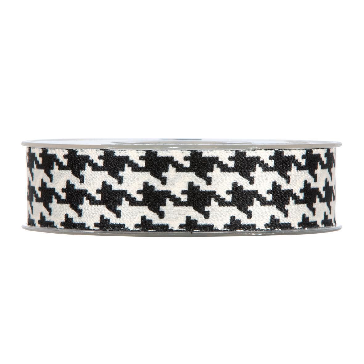NASTRO -DOMINO- 25MM 15MT BIANCO/NERO